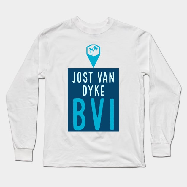 Jost Van Dyke, British Virgin Islands Long Sleeve T-Shirt by cricky